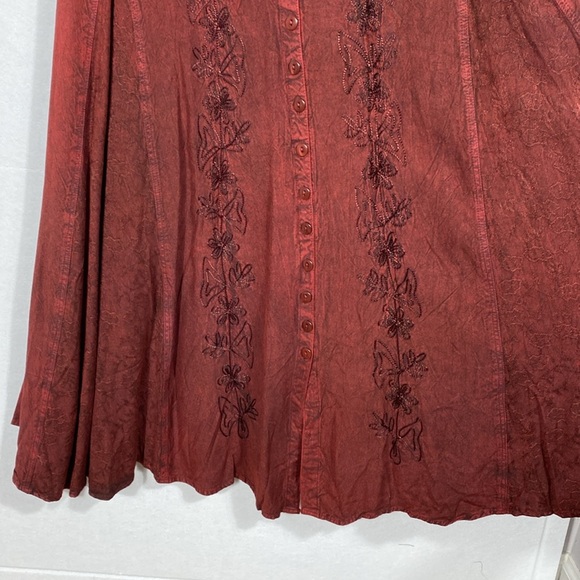 Sakkas Deep Red Maxi Dress S/M - Picture 7 of 13